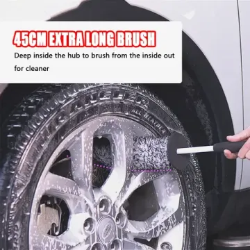 Щетка для очистки автомобильного колеса