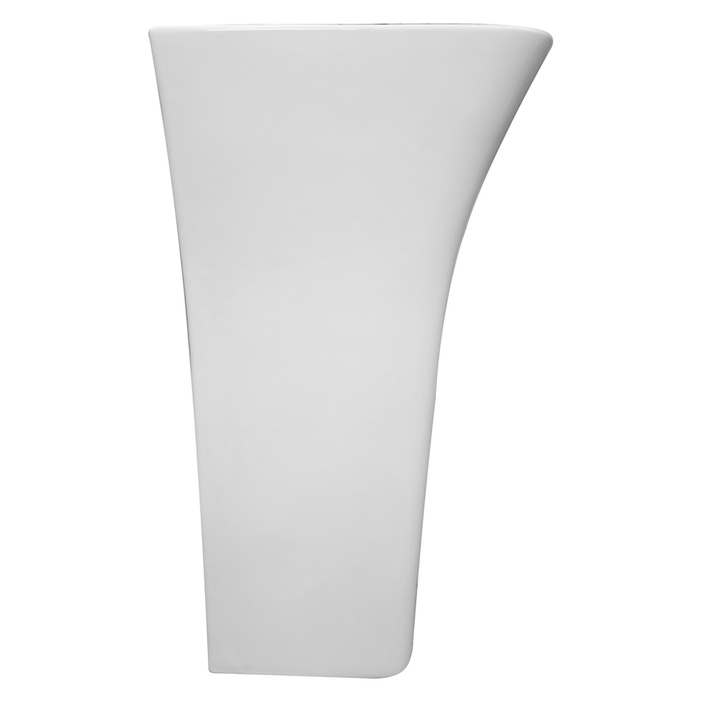 Умывальник-моноблок ELITE1 WAVE 550*435*835 ш*г*в, с хром переливом, белый, прямоуг