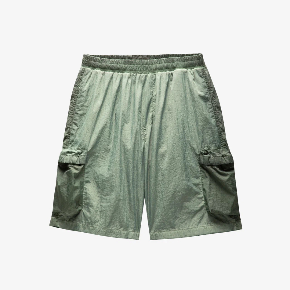 NLN_GMD_SHRTS Metal Effect Green