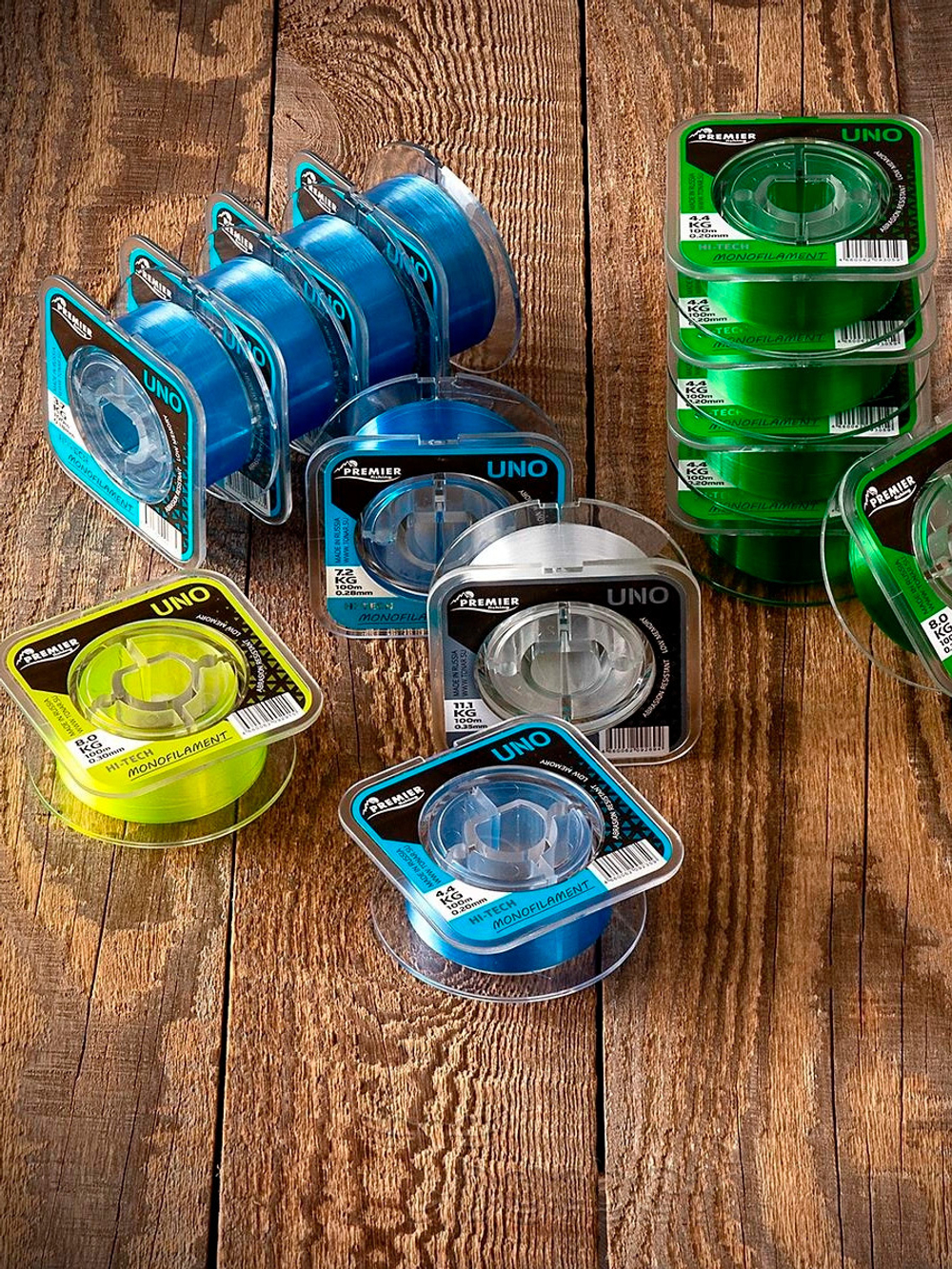 Леска для рыбалки Premier Fishing UNO Blue Nylon 0,20mm/100m (PR-U-B-020-100)