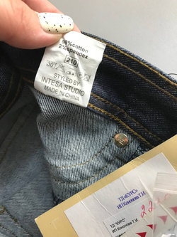 Джинсы F5 стильные, маркировка 26/34, визуально на 42/44 размер, новые