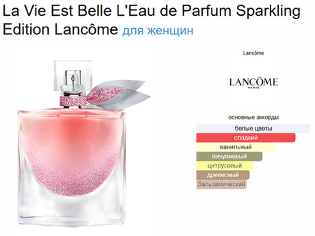 La Vie Est Belle L'Eau de Parfum Sparkling Edition Lancôme 100 ml (duty free парфюмерия)
