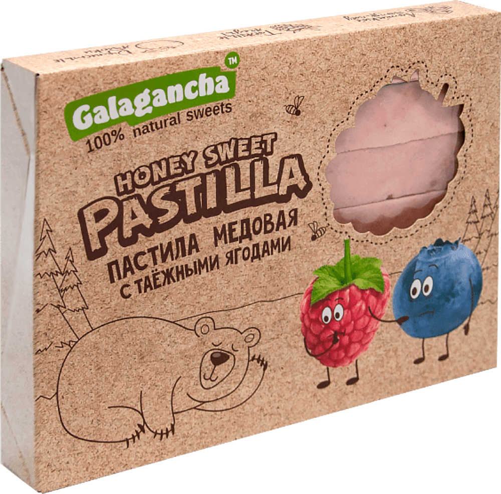 Pastilla Пастила медовая с таежными ягодами 190г