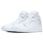 Кроссовки Air Jordan 1 Retro Mid White Pure Platinum