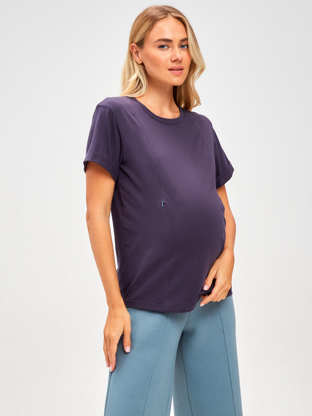 Футболка для беременных с системой кормления