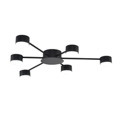 8344/6C COMFI LN26 251 черный, металл Люстра GX53 LED 6*7W 220V TORINA