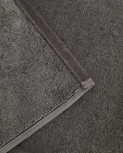 ZARA HOME ХЛОПКОВЫЙ НЕСКОЛЬЗЯЩИЙ КОВРИК ДЛЯ ВАННОЙ, ТЕМНО-СЕРЫЙ