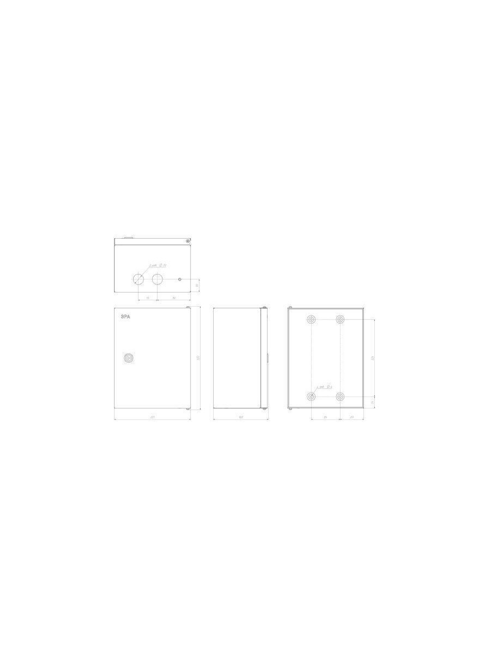 Корпус металлический ЩМПг-00 290х220х155 IP54 NO_SIMPLE_STM_SHMPg-00_IP54 ЭРА Б0041664