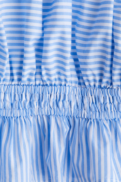 H&M Блузка с открытыми плечами, светло-голубой