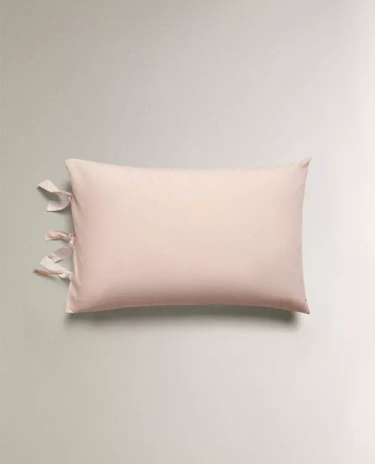 ZARA HOME ДЕТСКАЯ ХЛОПКОВАЯ НАВОЛОЧКА, РОЗОВЫЙ