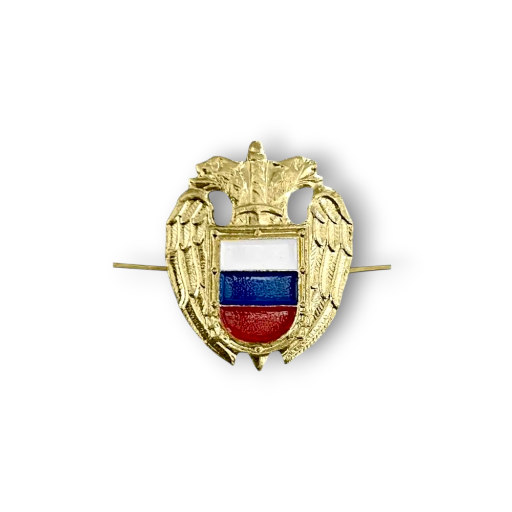 Эмблема ( Знак ) Петличная ( Петлица ) ФСО Триколор ст/обр Золотистая | ATRIBUTICASTORE.RU