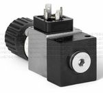 HED8OP-1X/200K14KW - Реле давление поршневое регулировка до 200 бар, монтаж на плиту, регулирующий элемент рукоятка со шкалой