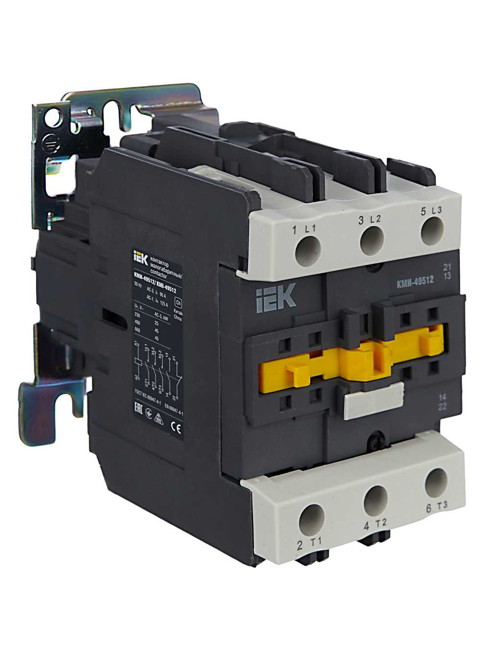 Контактор КМИ-49512 95А 400В/АС3 1NO;1NC IEK
