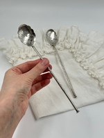 Серебряная ложка-трубочка для коктейля