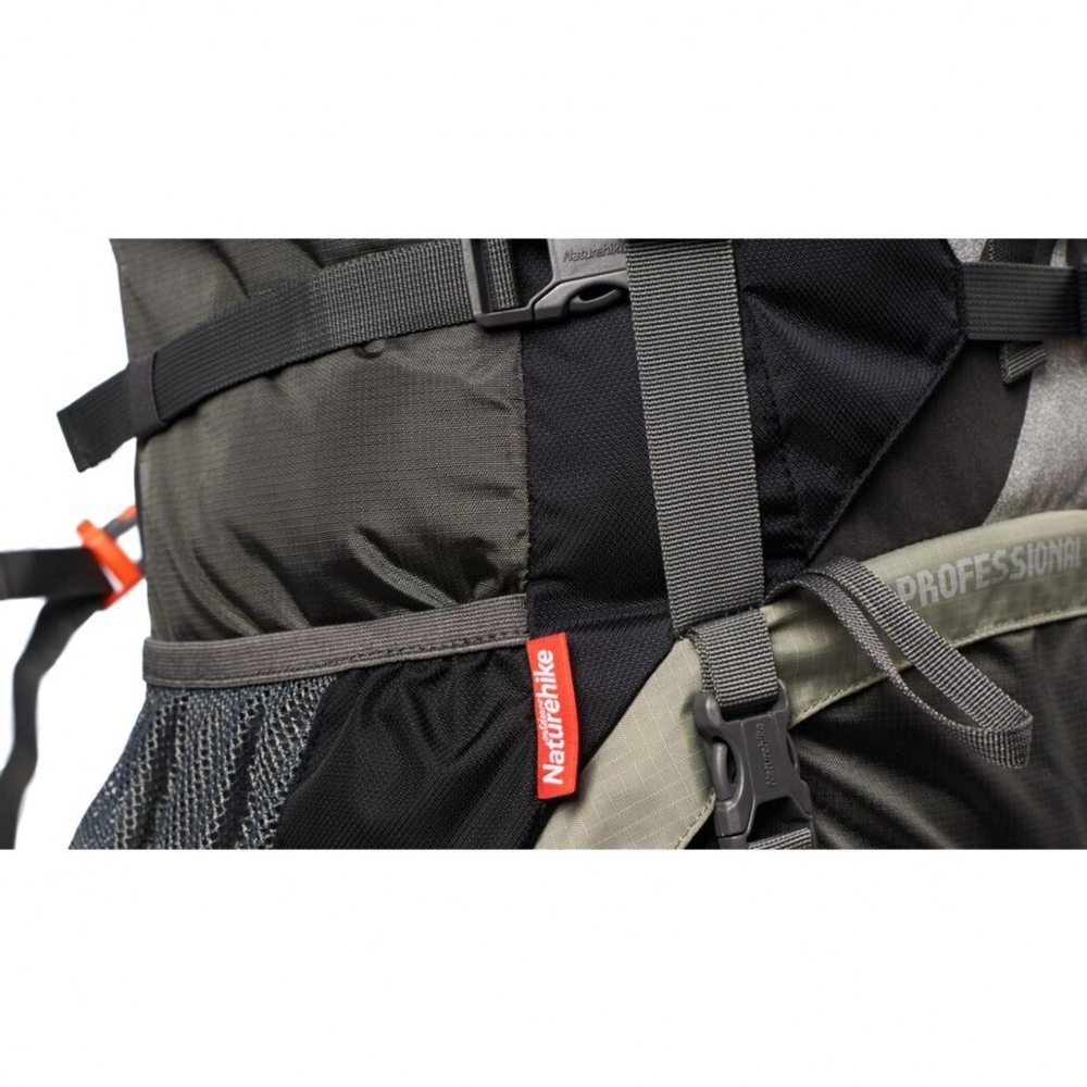 Рюкзак Naturehike NH70B070-B 70L черно-серый, 6927595709009