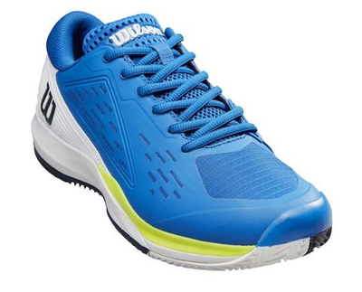 Теннисные кроссовки Wilson Rush Pro Ace Clay - lapis blue/white/safety yellow - White Blue Yellow