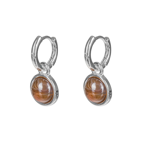 Серьги Fiore Luna COFFE AGATE LE1112 BR/S