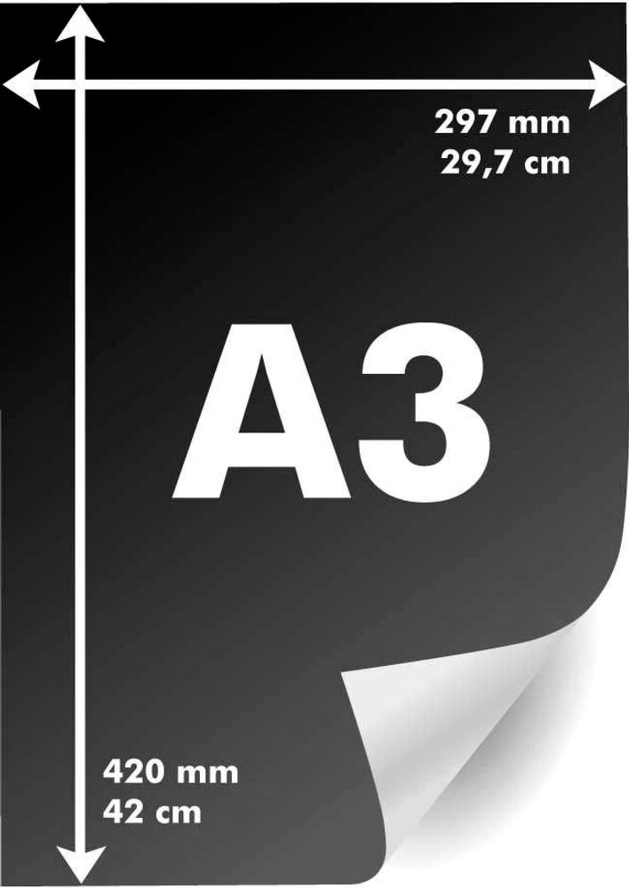 А3 80 гр. 1+0, односторонняя черно-белая печать/копирование