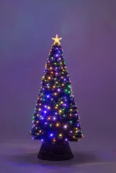 Оптоволоконная елка с LED лампочками Праздничная 270 см., пвх, контроллер (Т2206В-270)