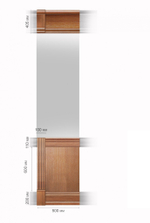 Пилястра в сборе завершающая «Президент Стандарт»