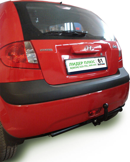 Фаркоп Лидер-Плюс для HYUNDAI GETZ (TB) (хетчбек) 2002-2011 с электрикой и сертифкатом в комплекте арт.(H207-A)