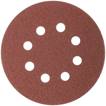 Круги абразивные шлифовальные перфорированные на ворсовой основе под "липучку" (Р60, 125 мм, 5шт.),  CUTOP Profi