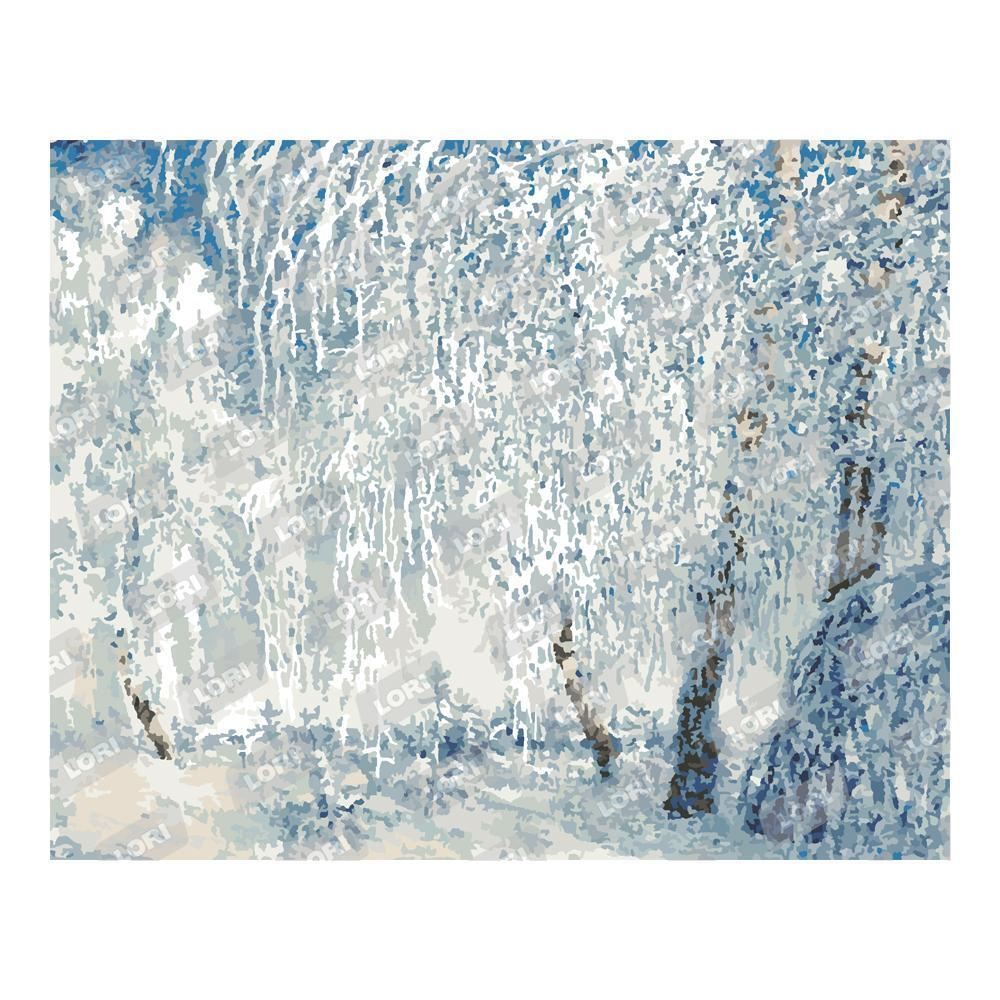 Картина по номерам 40*50см "Иней" (Lori)