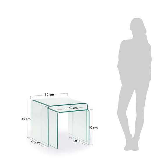 Комплект из 2 столиков Burano