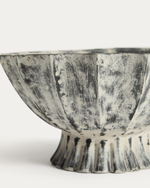 Ваза Valura из папье-маше серая Ø 26 см