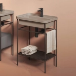 Консоль с раковиной Artceram FUORI SCALA ACA056/TFL034/TFA 60.5 коричневая