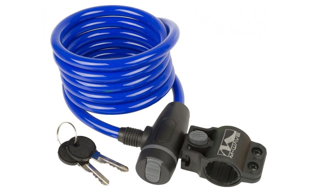 Замок велосипедный противоугонный S 10.18 синийM-WAVE