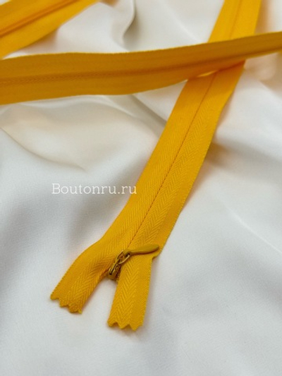 Молния потайная неразъемная канареечная