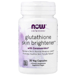 NOW Foods, Solutions, Glutathione Skin Brightener™, 30 растительных капсул