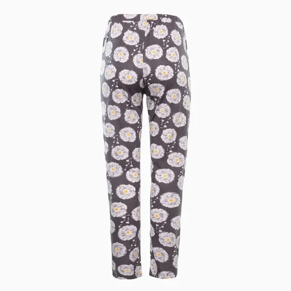 Брюки женские с принтом, цвет серый, размер 48