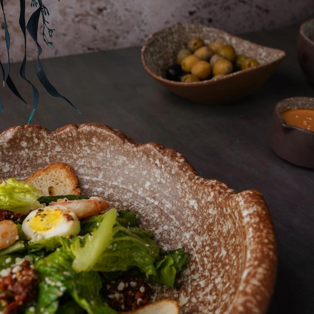 Салатник 750 мл d 22 см h6,5 см Brown Crush Untouched Taiga P.L. Proff Cuisine [1]