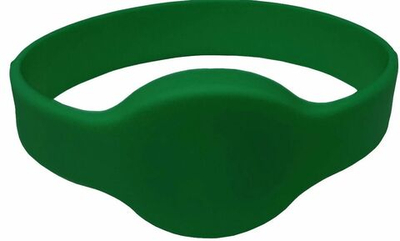 ЛКД-БС65-МФ-З Браслет-идентификатор, силиконовый, Mifare, зеленый