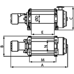 Лебедка автомобильная электрическая СОРОКИН 4.999 (9 т - 26 м), для эвакуаторов