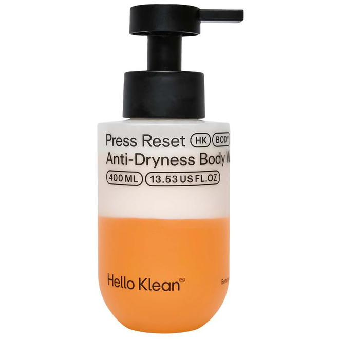 HELLO KLEAN Гель-пенка для душа Press Reset Anti-Dryness Body Wash, 400 мл
