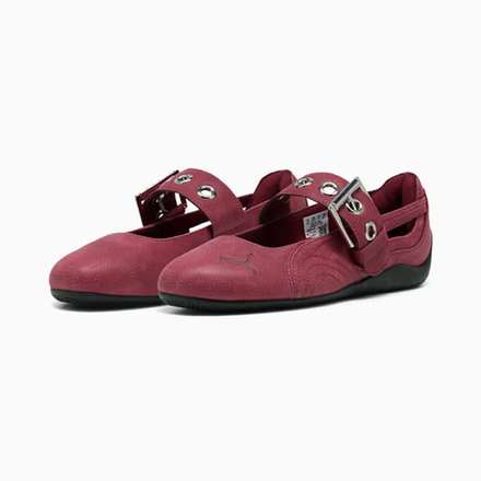 PUMA Женские кроссовки-балетки Speedcat, гранатовый