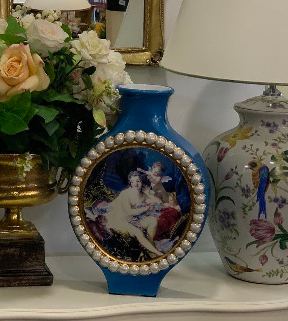 Ваза Ангелы синяя