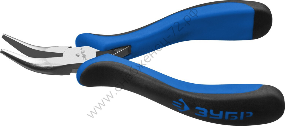 ЗУБР 120 мм, Мини тонкогубы изогнутые (22170-4)