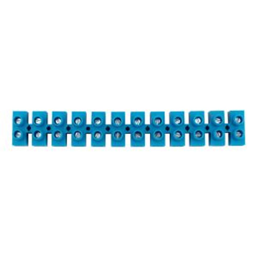 Клеммная винтовая колодка KВ-16 6-16, ток 30 A, полипропилен синий REXANT (10 шт./уп.)