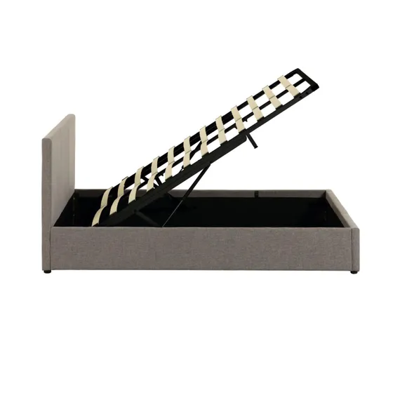 Кровать c подъемным механизмом Nahiri 160x200 см, серая