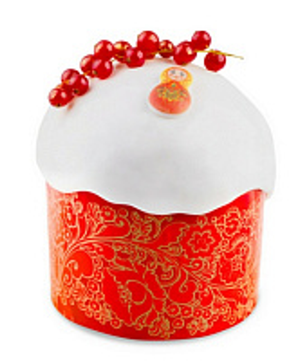 Форма для кулича(106) D134 H100мм Красная пасха