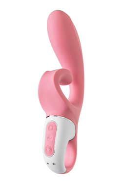 Нереалистичный вибратор Satisfyer Hug me, розовый