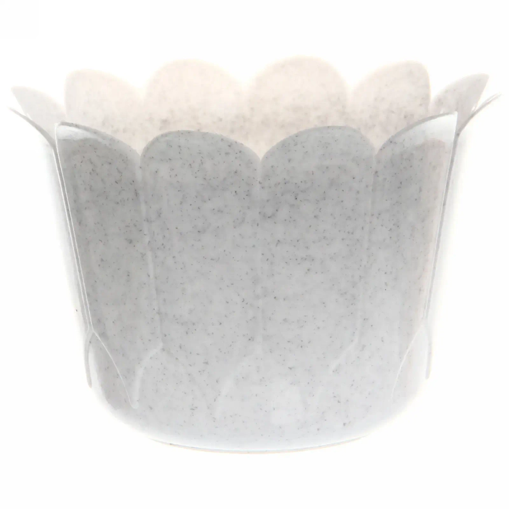 Кашпо для цветов пластиковое 2,5л d-15см «Ромашка» С81