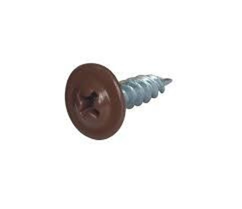 Саморезы ММ с буром 4,2х25 RAL 8017 коричневые (150 шт.)