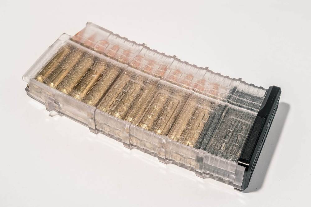 Магазин PufGun для Сайга-308, .308 Win, 25 патронов, прозрачный
