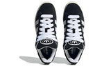 Adidas originals Campus 00s leather non-slip wear-resistant lightweight low-top sneakers for men and women in the same style black and white