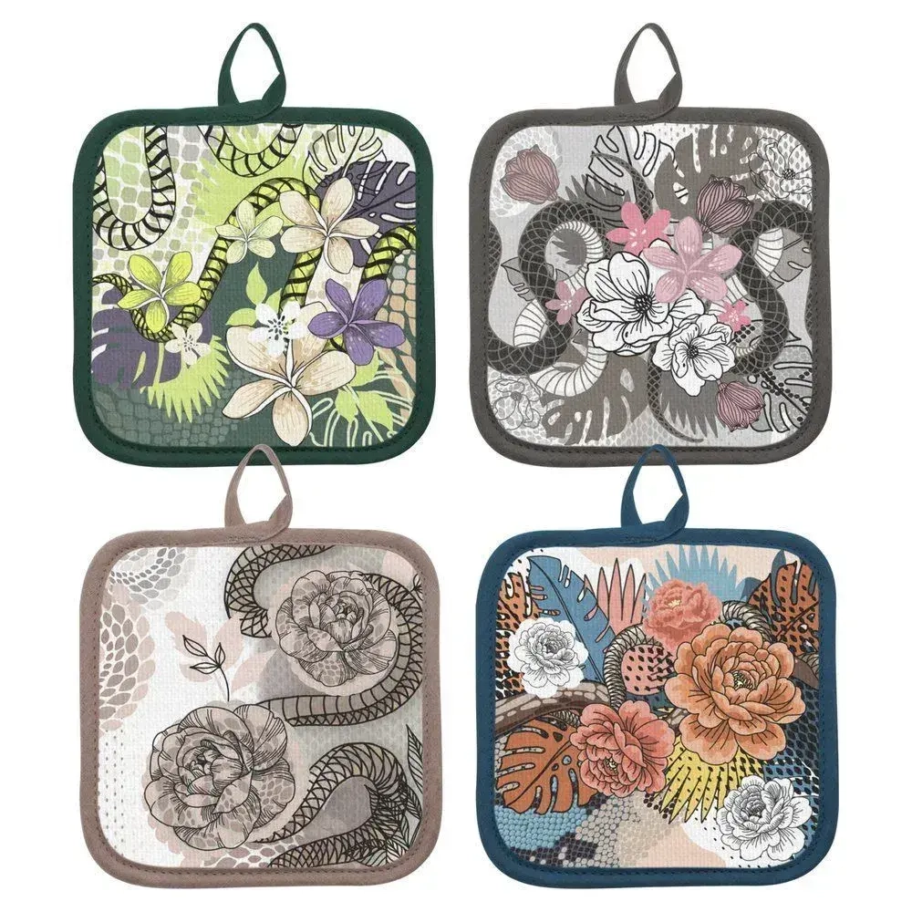 Прихватка Тайны джунглей. Размер 17. 4 диз.